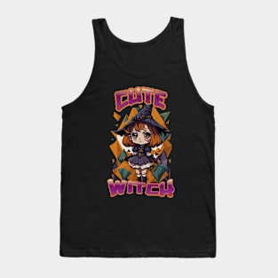 Cute Witch Halloween Tank Top